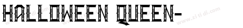 HALLOWEEN QUEEN字体转换